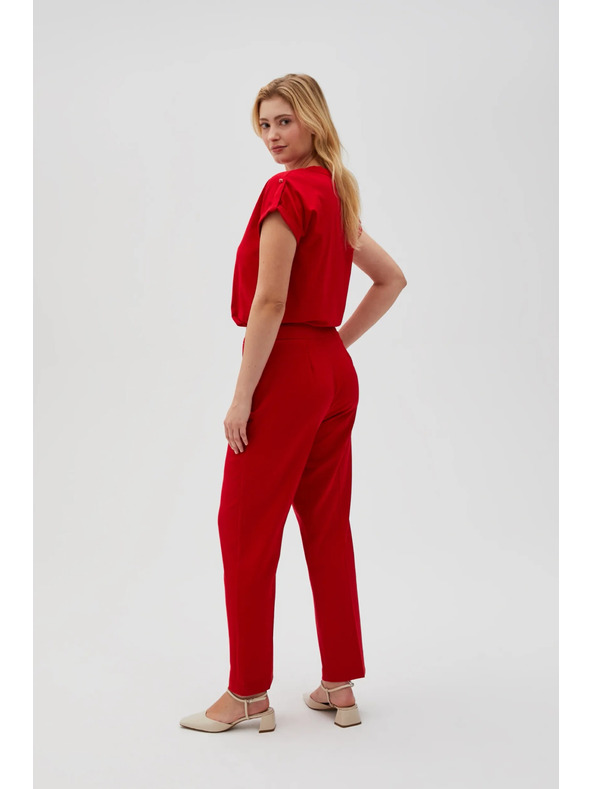 Moodo Pantaloni roșii pentru femei Moodo