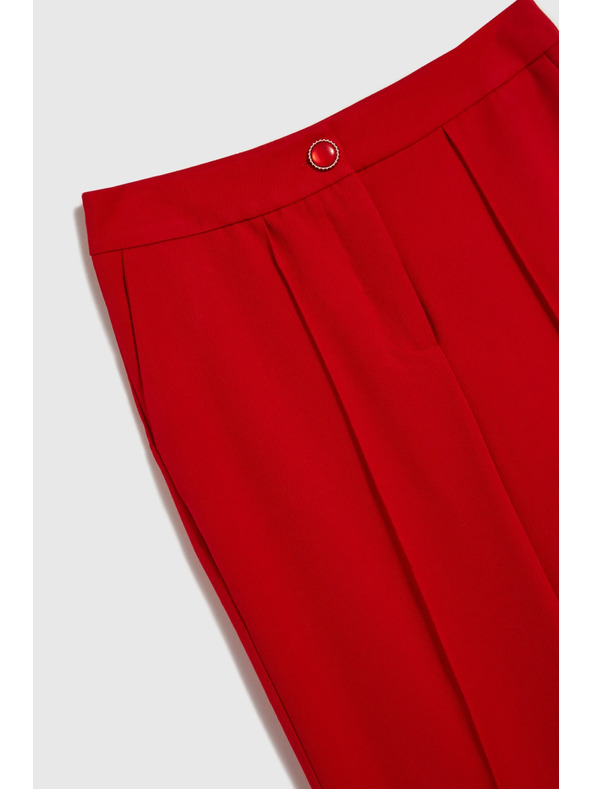 Moodo Pantaloni roșii pentru femei Moodo