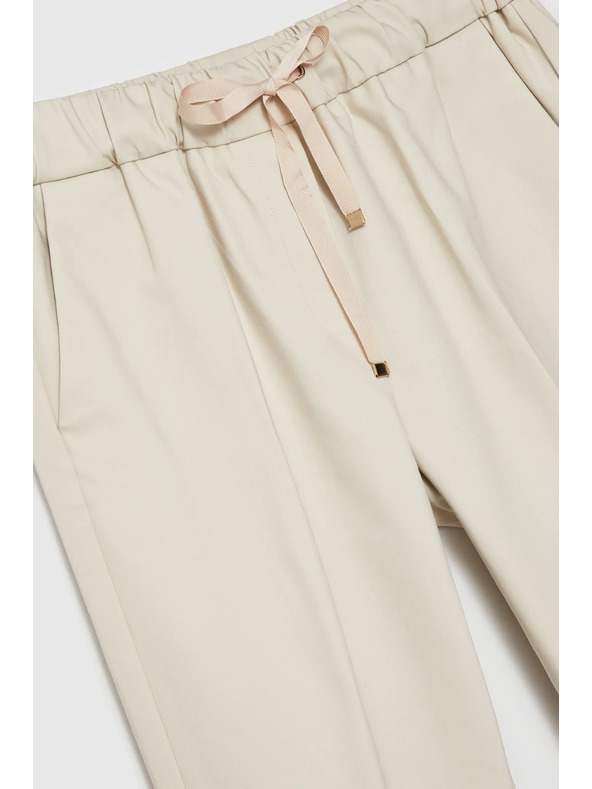 Moodo Pantaloni bej pentru femei Moodo