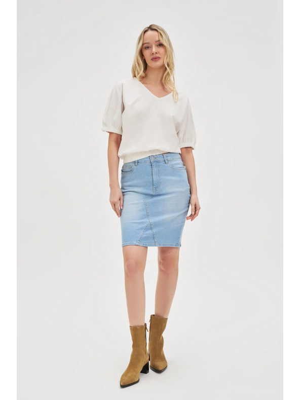 Moodo Tricou alb pentru femei Moodo