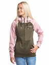 Meatfly Hanorac tehnic Meatfly Alisha Powder Pink/Olive pentru femei