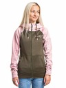 Meatfly Hanorac tehnic Meatfly Alisha Powder Pink/Olive pentru femei
