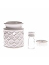 Casa de Engel Aromalamă ceramică + ulei, lumânare, fresh linen, 0/96
