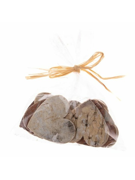 Casa de Engel Inimă din scoarță de mesteacăn - set 12 buc, 12/120