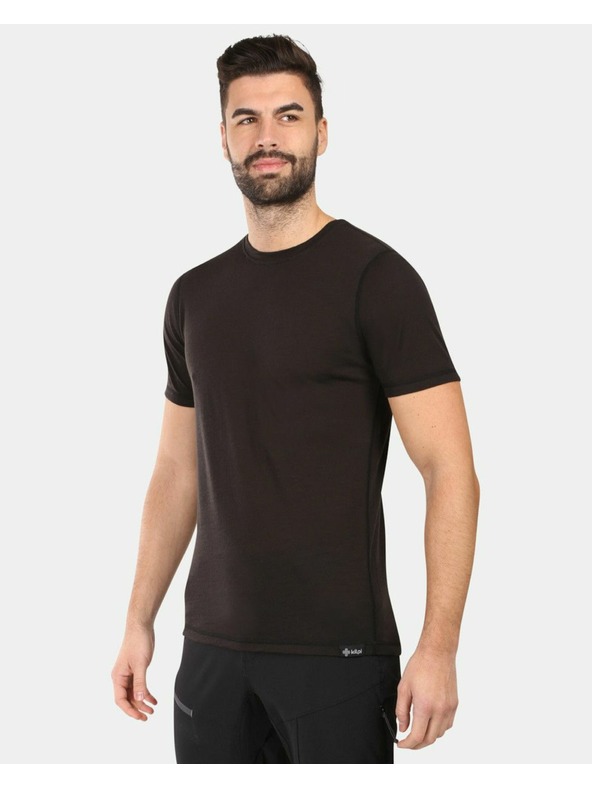 Kilpi Tricou din lână merinos Kilpi SLOPER-M Negru pentru bărbați