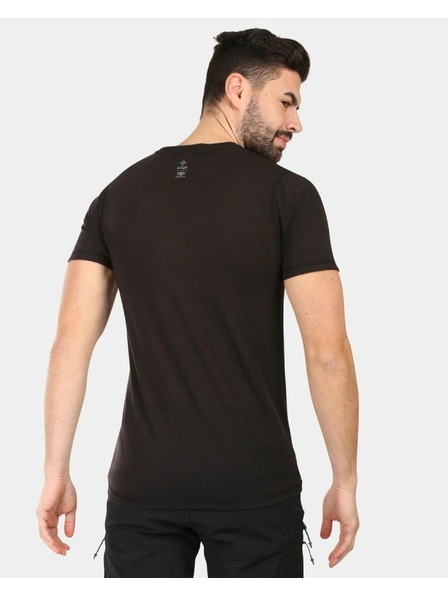 Kilpi Tricou din lână merinos Kilpi SLOPER-M Negru pentru bărbați