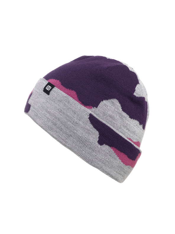Horsefeathers Anika beanie - grape camo HORSEFEATHERS