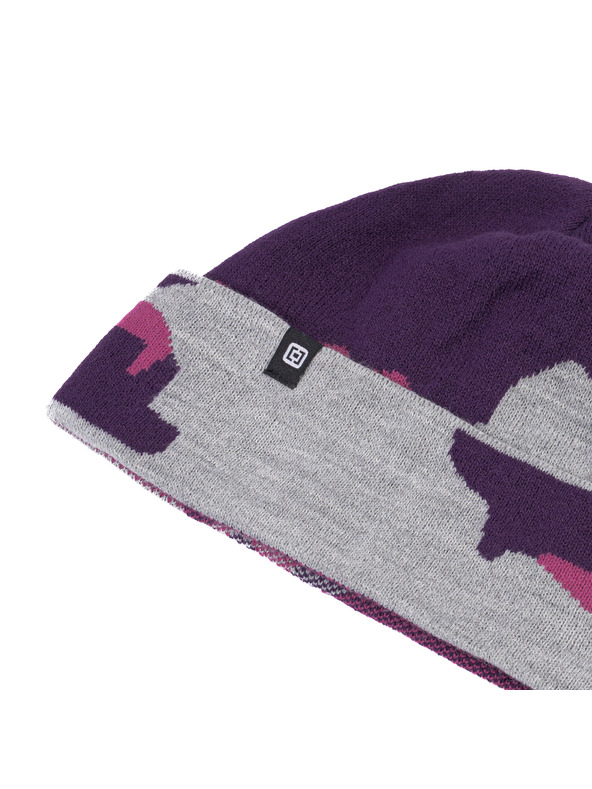 Horsefeathers Anika beanie - grape camo HORSEFEATHERS
