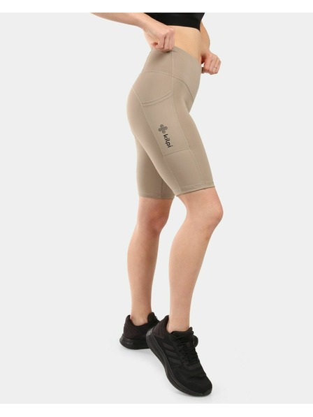 Kilpi Colanți scurți pentru femei Kilpi ARTEMI-W cu tehnologie OPTI-DRY Khaki