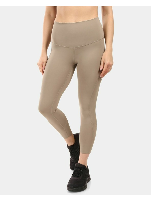 Kilpi Colanți fitness pentru femei Kilpi RIVIAN-W, cu tehnologie OPTI-DRY Khaki