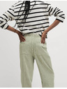 Marks & Spencer Pantaloni elastici vopsiți, croială îngustă cu șnur Marks & Spencer verde