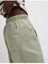 Marks & Spencer Pantaloni elastici vopsiți, croială îngustă cu șnur Marks & Spencer verde