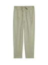 Marks & Spencer Pantaloni elastici vopsiți, croială îngustă cu șnur Marks & Spencer verde