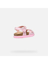 Geox Sandale roz pentru fete Geox Sandalubblebow
