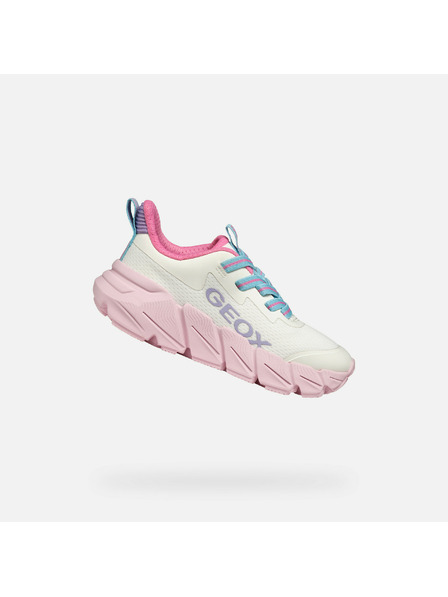 Geox Adidași albi pentru fete Geox Flexyper Fast