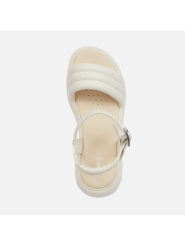 Geox Sandale cremă pentru fete Geox Kodette