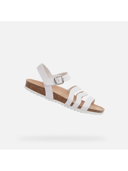 Geox Sandale albe pentru fete Geox Adriel
