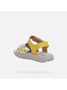 Geox Sandale galbene pentru fete Geox Lightfloppy