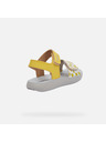 Geox Sandale galbene pentru fete Geox Lightfloppy