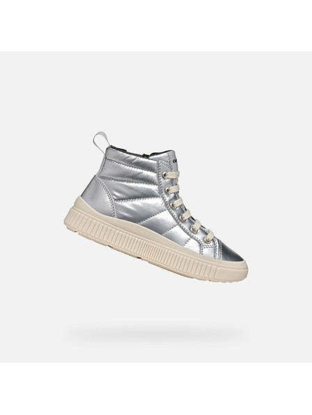 Geox Adidași argintii pentru fete Geox Laquinny