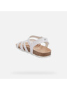 Geox Sandale albe pentru fete Geox Adriel
