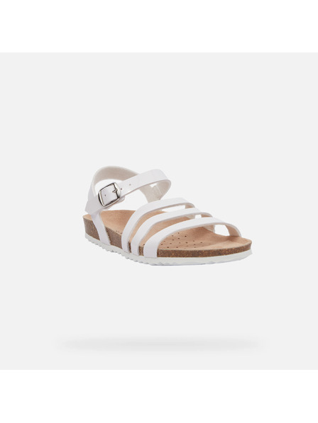 Geox Sandale albe pentru fete Geox Adriel