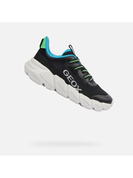 Geox Adidași negri Geox Fast pentru băieți