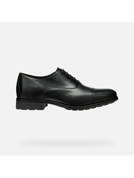 Geox Pantofi de ocazie negri Geox Walk Pleasure F pentru bărbați