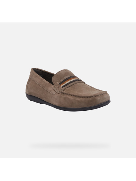 Geox Pantofi mocasini Geox Ascanio bej pentru bărbați