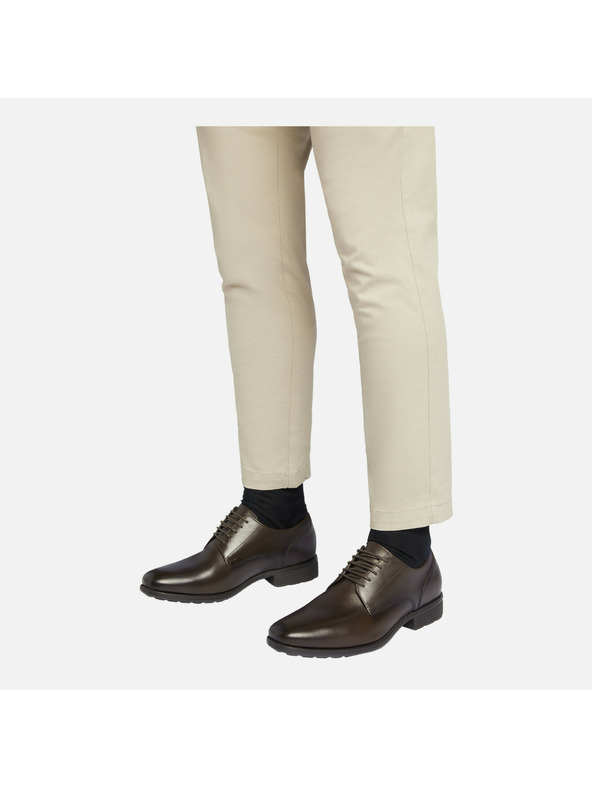 Geox Pantofi de ceremonie maro pentru bărbați Geox Walk Pleasure F