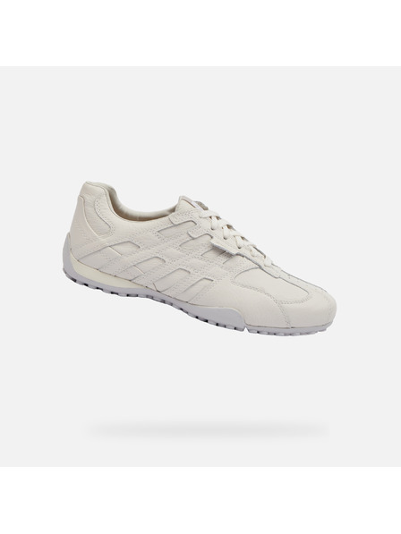 Geox Pantofi sport albi pentru bărbați Geox Snake Original