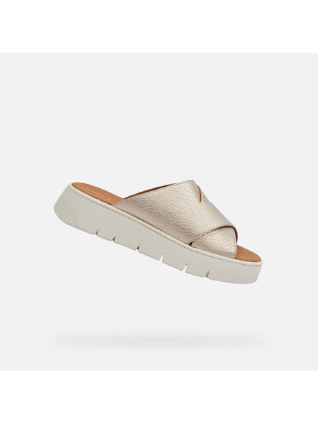 Geox Pantofi aurii pentru femei Geox
