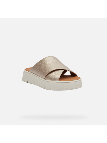 Geox Pantofi aurii pentru femei Geox