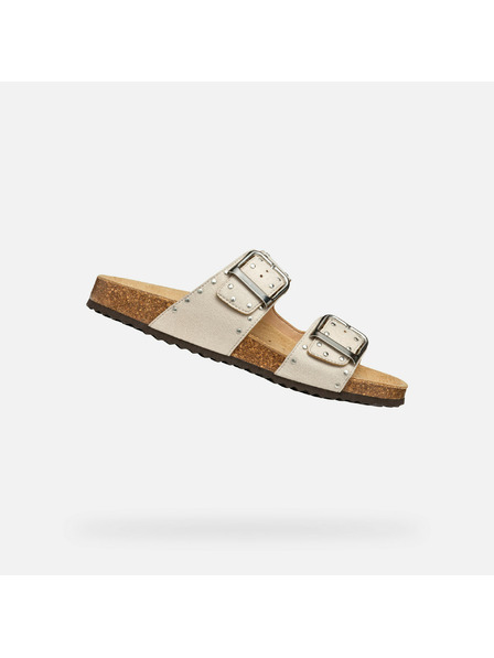 Geox Papuci cremă pentru femei Geox Brionia R