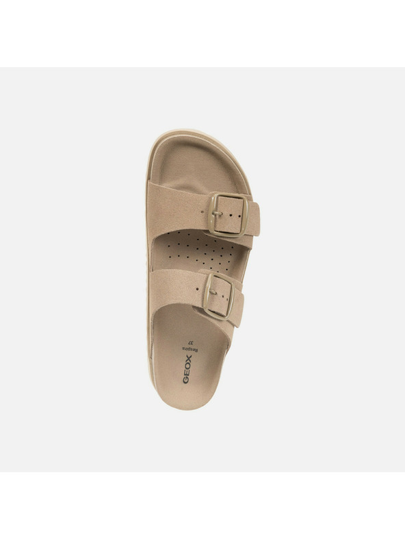Geox Papuci de plajă bej pentru femei Geox Sandybett