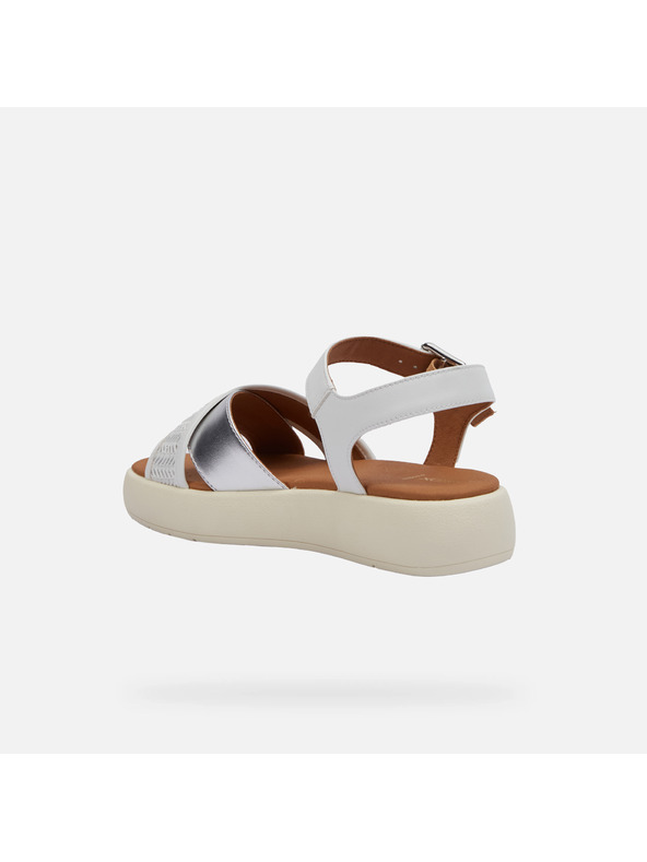 Geox Sandale deschise albe pentru femei Geox Camalei