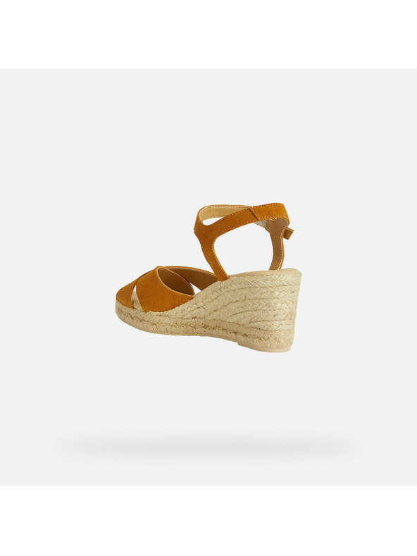 Geox Sandale deschise galbene pentru femei Geox Gelsa Low