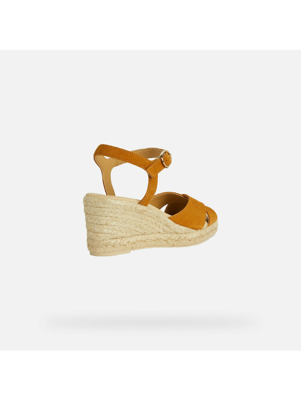 Geox Sandale deschise galbene pentru femei Geox Gelsa Low