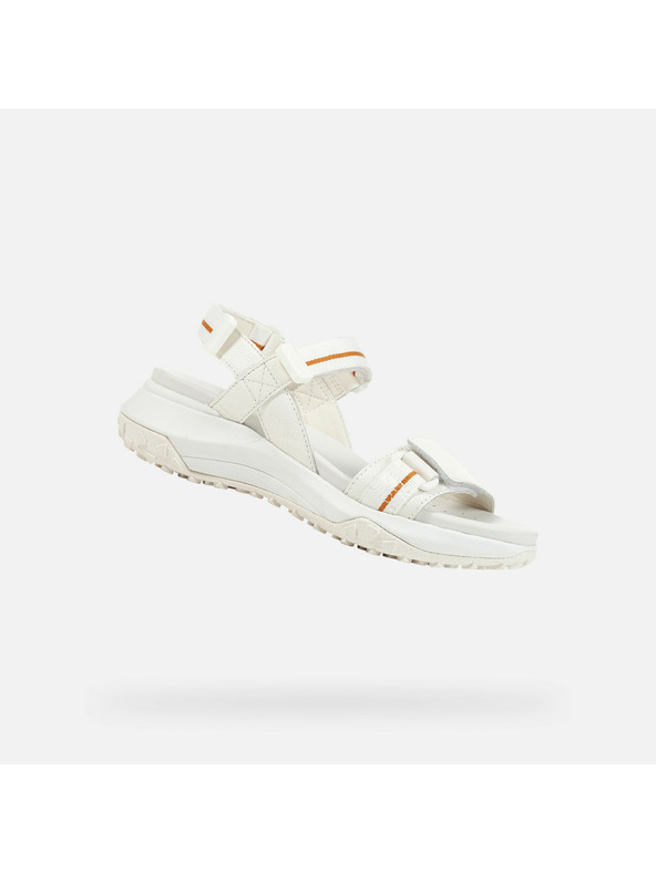 Geox Sandale albe pentru femei Geox Sorapis + Grip