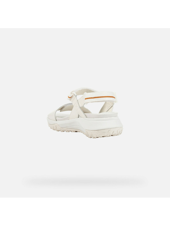 Geox Sandale albe pentru femei Geox Sorapis + Grip