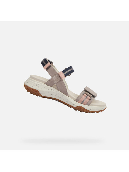 Geox Sandale gri pentru femei Geox Sorapis + Grip