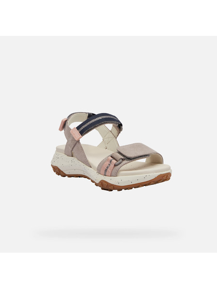 Geox Sandale gri pentru femei Geox Sorapis + Grip