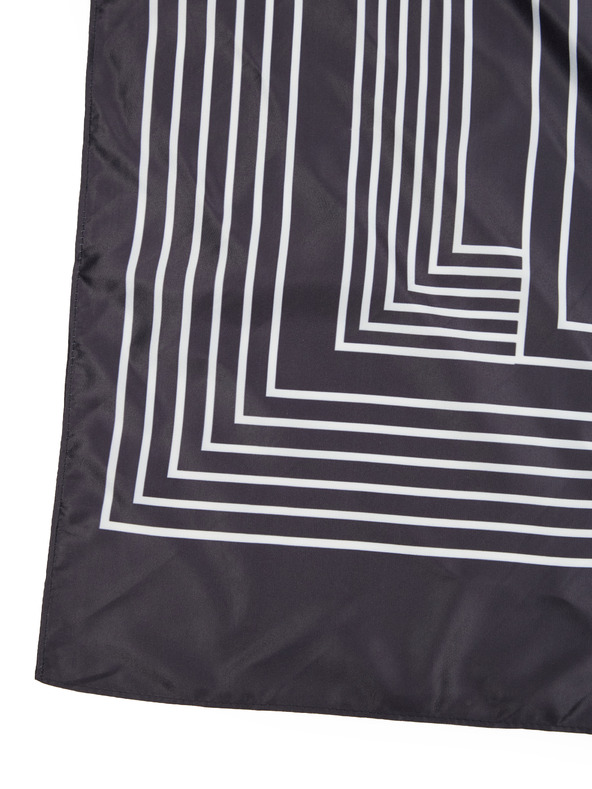 Orsay Eșarfă neagră cu model pentru femei ORSAY