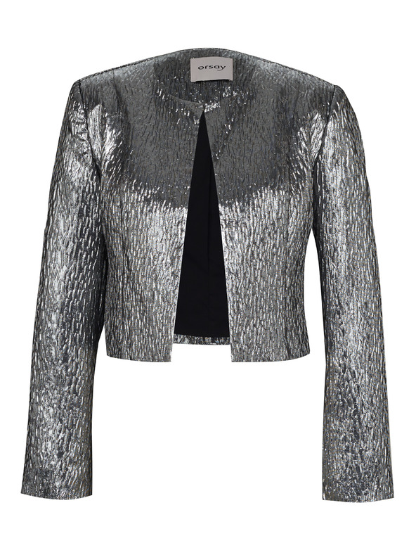 Orsay Jachetă de damă argintie ORSAY