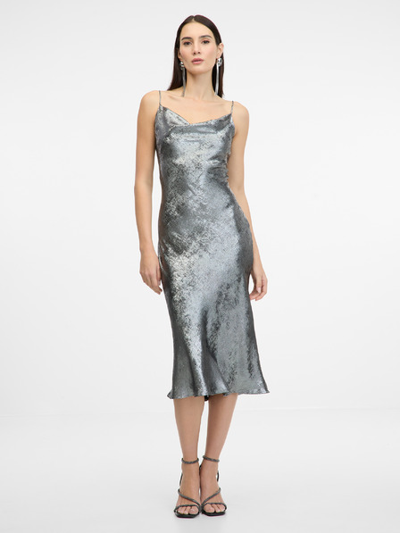 Orsay Rochie cu bretele argintie pentru femei ORSAY