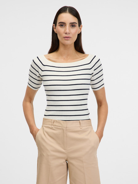 Orsay Tricou cu mânecă trei sferturi, crem, pentru femei ORSAY