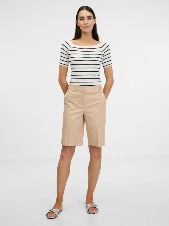 Orsay Tricou cu mânecă trei sferturi, crem, pentru femei ORSAY