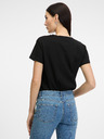 Orsay Tricou negru cu mânecă scurtă pentru femei ORSAY
