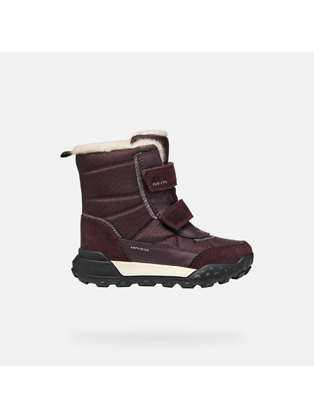 Geox Încălțăminte de iarnă roșu-vin pentru fete Geox Trekkyup B Ab