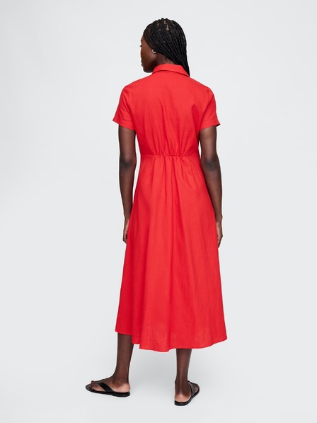 GAP Rochie maxi cămașă din in GAP